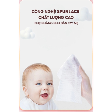 Khăn mặt khô Top Gia 65 Tờ (20x20cm)