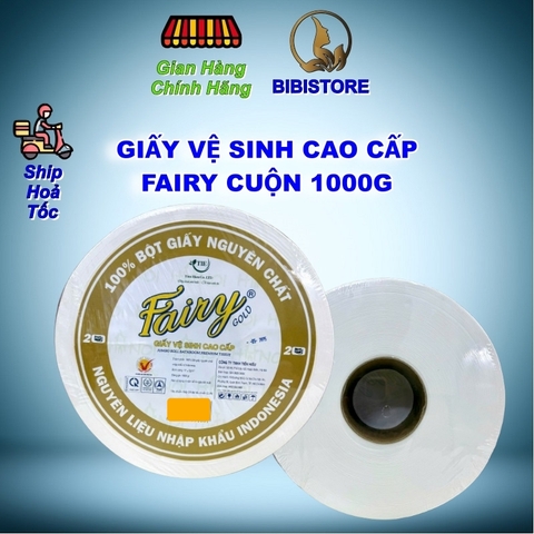 Giấy Vệ Sinh Cao Cấp Fairy 2 Lớp Cuộn 1000g