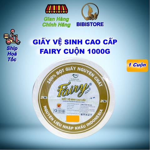 Giấy Vệ Sinh Cao Cấp Fairy 2 Lớp Cuộn 1000g
