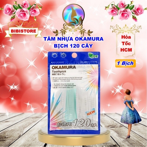 Tăm nhựa Okamura chất lượng Nhật Bản 120 cây