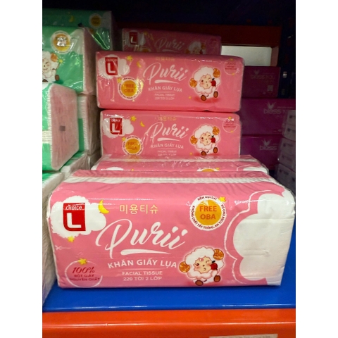 Khăn Giấy Purii Choice L 2 Lớp