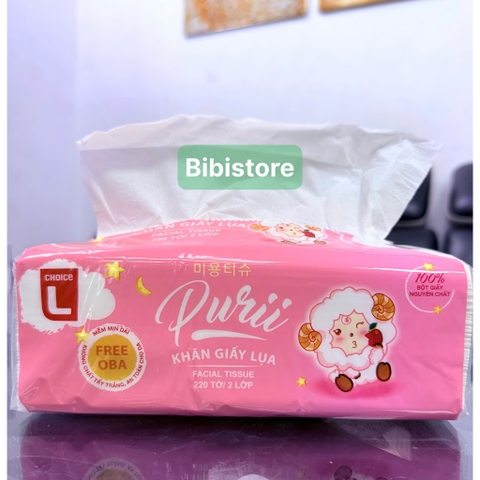 Khăn Giấy Purii Choice L 2 Lớp