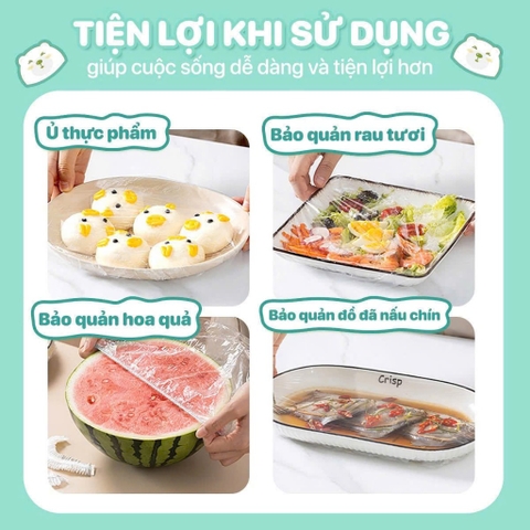 Túi màng bọc thực phẩm TOPGIA treo tường 300 cái