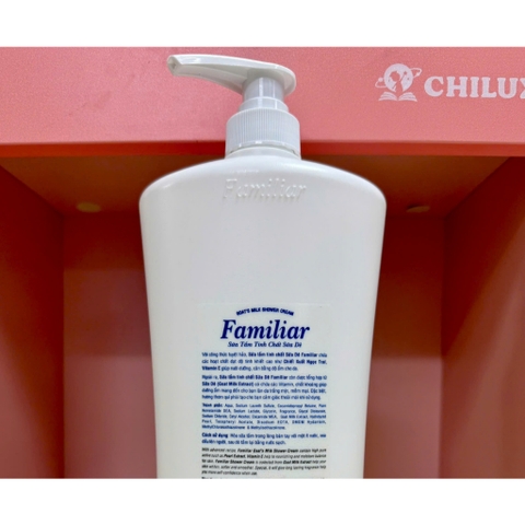 Sữa Tắm Dê FAMILIAR Trắng Da Mịn Màng 1 Lít