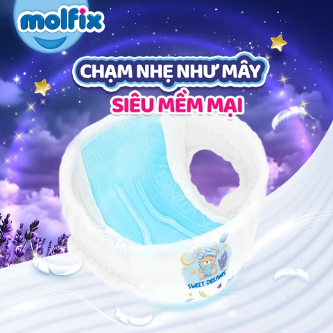 Tã quần ban đêm cho bé Molfix Sweet Dreams Jumbo
