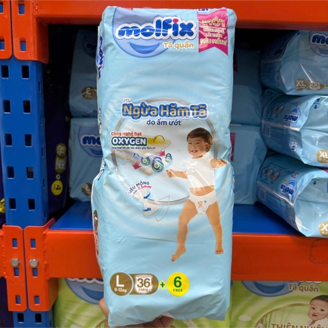 Bỉm Molfix Quần OXYGEN giúp ngừa hăm