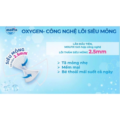 Bỉm Molfix Quần OXYGEN giúp ngừa hăm