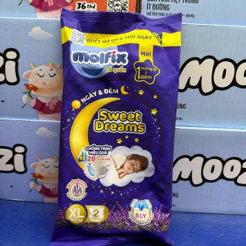 Tã quần ban đêm cho bé Molfix Sweet Dreams Jumbo