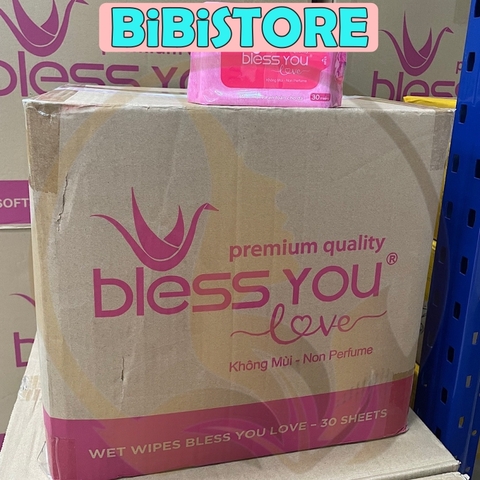 Khăn Ướt Bless You Không Mùi_Gói MINI 30 Tờ