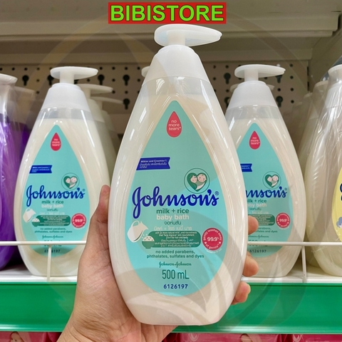 Sữa tắm Gạo GOHNSON’S chai xanh 500ml (Từ 1 tuổi)