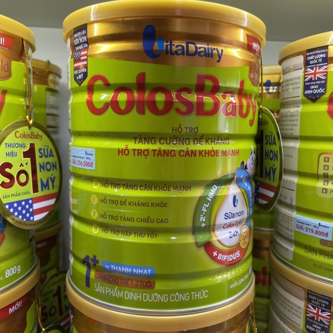 Colosbaby Gold 800g_Vị thanh nhạt (Mới)