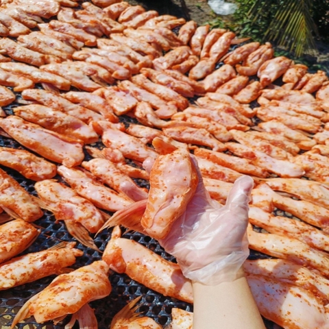 Ức cá dứa 1 nắng ướp