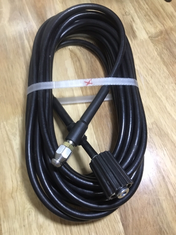 Dây thông cống bằng áp lực nước - Dùng cho máy rừa xe phổ thông ren vặn 22/15