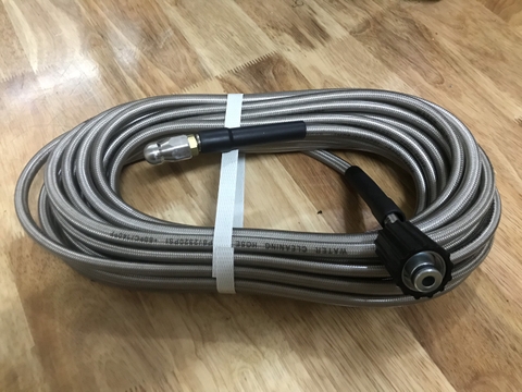 Dây thông cống bằng áp lực nước - Dùng cho máy rừa xe phổ thông ren vặn 22/15