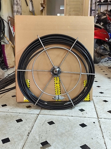 Cáp  đánh xích thông cống - Làm sạch đường ống thoát nước bằng máy khoan