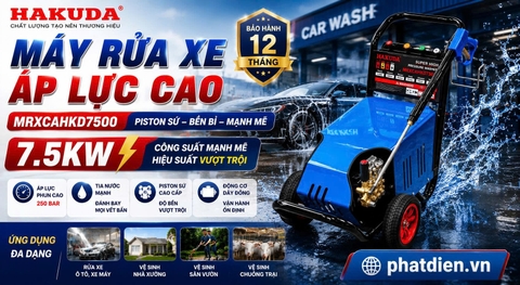 Vì Sao Nhiều Gara Lựa Chọn Máy Rửa Xe Hakuda 7.5KW MRXCAHKD7500?