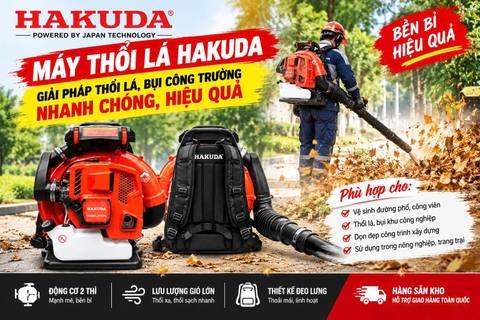 Máy Thổi Lá Hakuda – Giải Pháp Thổi Lá, Bụi Công Trường Nhanh Chóng, Hiệu Quả