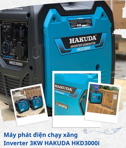 Máy phát điện Inverter 3KW Hakuda HKD3000i: Giải pháp điện dự phòng hoàn hảo cho mùa hè