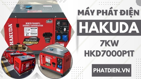 Máy Phát Điện Dầu 7KW HAKUDA HKD7000P1T – Giải Pháp Điện Dự Phòng Cho Gia Đình & Xưởng