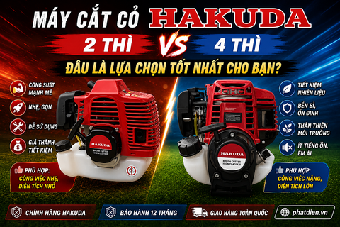 Máy Cắt Cỏ Hakuda 2 Thì vs 4 Thì: Đâu Là Lựa Chọn Tốt Nhất Cho Bạn?
