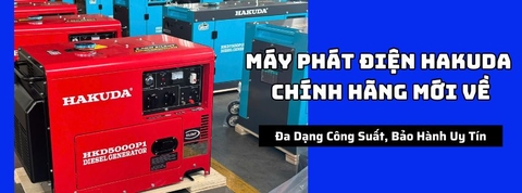 Máy Phát Điện Hakuda Chính Hãng Mới Về – Đa Dạng Công Suất, Bảo Hành Uy Tín