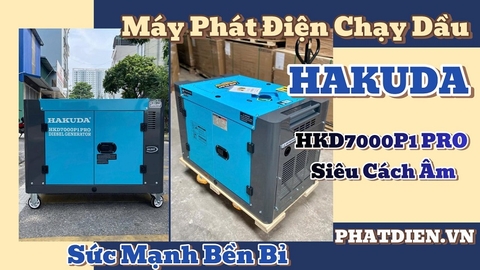 Khám phá Sức Mạnh Bền Bỉ: Máy Phát Điện Chạy Dầu 7KW HAKUDA HKD7000P1 PRO Siêu Cách Âm