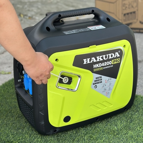 Máy Phát Điện Chạy Xăng Inverter 4.2KW Hakuda HKD4200IPRO Siêu Cách Âm