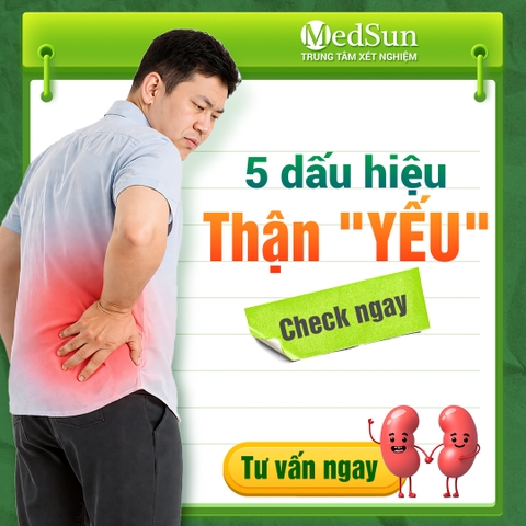 Cảnh báo 5 dấu hiệu thận yếu, so sánh thận khỏe với thận yếu