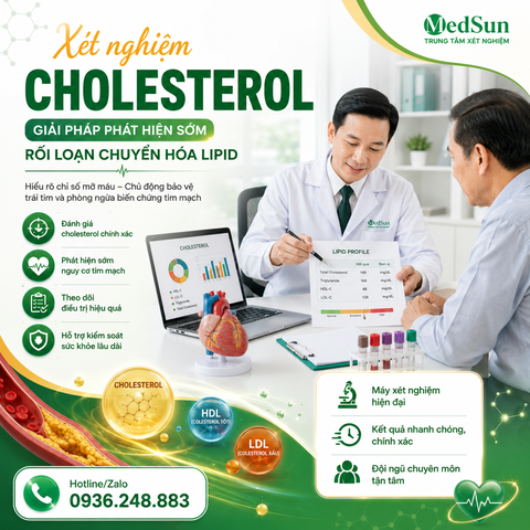 Xét nghiệm cholesterol - Giải pháp phát hiện sớm rối loạn chuyển hóa lipid