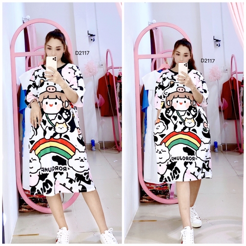 Đầm Suông Nữ Big Size XL - D2117