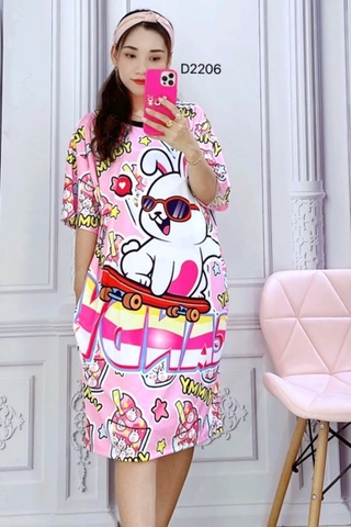 Đầm Suông Nữ Big Size XL - D2206