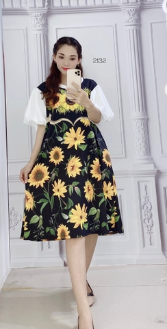 ĐẦM TAY BỒNG TAY LỤA -DTBXL2132