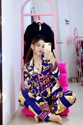 BỘ PIJAMA QUẦN DÀI, TAY DÀI BIG SIZE - PIXL1810