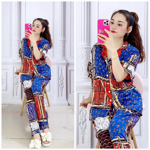BỘ PIJAMA QUẦN DÀI, TAY DÀI BIG SIZE - PIXL0010