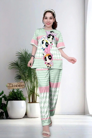 Bộ Quần Dài, Tay Ngắn XL - BDL3466