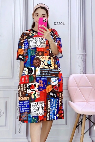Đầm Suông Nữ Big Size XL - D2204