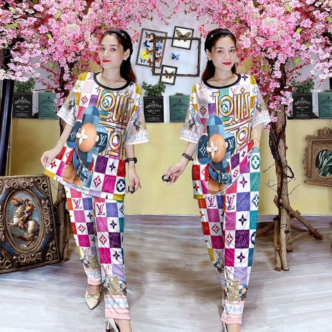 Bộ Quần Dài, Tay Ngắn XL - BDL3502