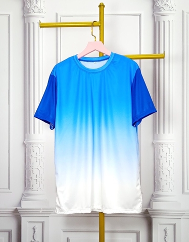 ÁO THUN LOANG MÀU - SIZE 3XL - XANH