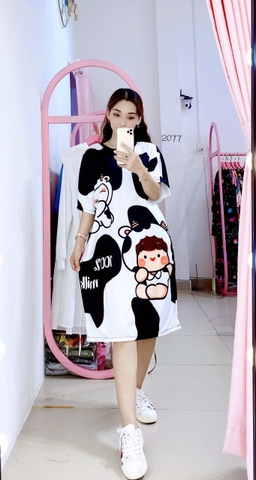Đầm Suông Nữ Big Size XL - D2077