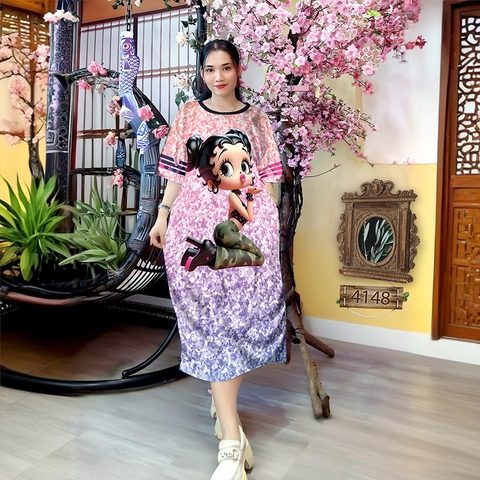 Đầm Suông Nữ Big Size XL - DD4148