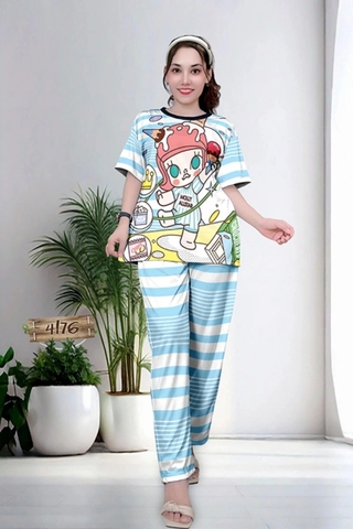 Bộ Quần Dài, Tay Ngắn XL - BDL4176