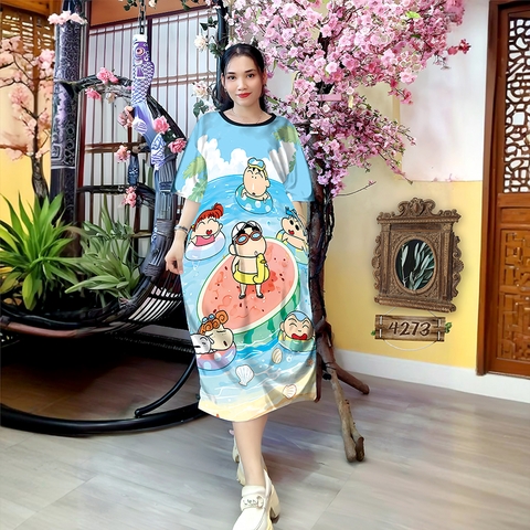 Đầm Suông Nữ Big Size XL - DD4273