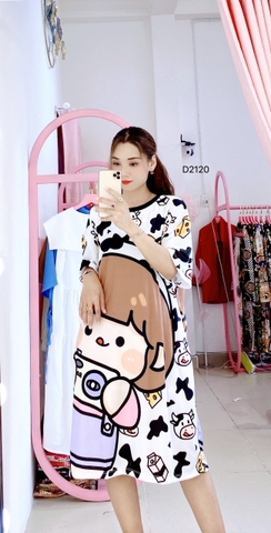 Đầm Suông Nữ Big Size XL - D2120
