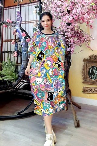 Đầm Suông Nữ Big Size 2XL - 65D4325