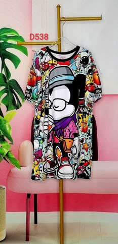 Đầm Suông Nữ Big Size XL - D 538