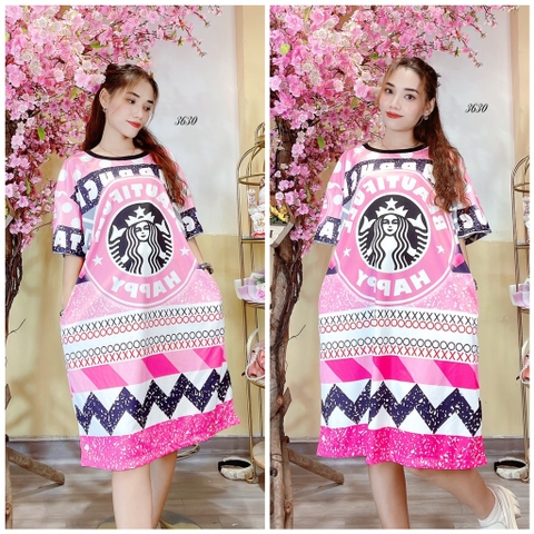 Đầm Suông Nữ Big Size XL - D3630