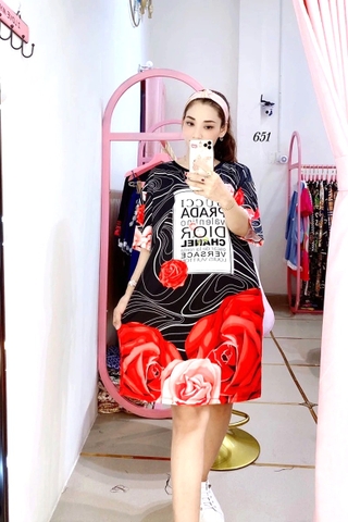Đầm Suông Nữ Big Size XL - D651