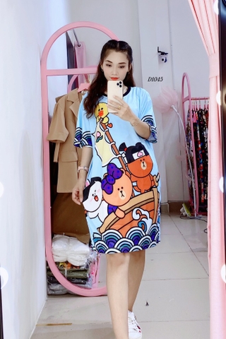 Đầm Suông Nữ Big Size XL - D1045