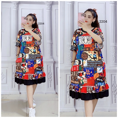 Đầm Bèo Nữ Big Size - DB2204