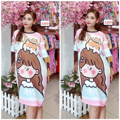 Đầm Suông Nữ Big Size 3XL - D3XL3307